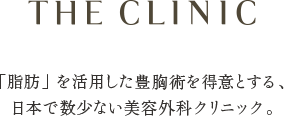 「脂肪」を活用した豊胸術を得意とする、日本で数少ない美容外科クリニック。